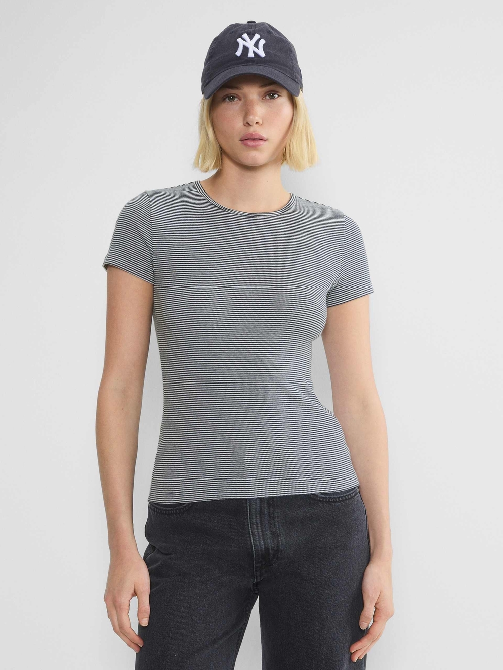 Set Of 3 Striped Tna Aritzia HOMESTRETCH Crew T Shirts